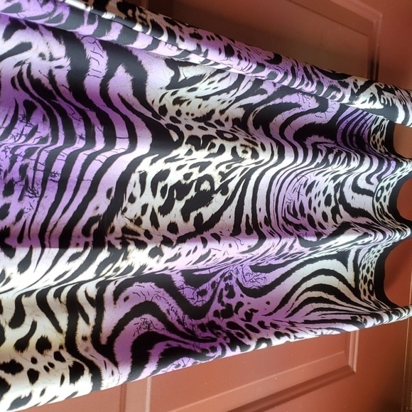 Boston Proper purple animal print maxi dress. Strapless size 4 - Picture 10 of 11